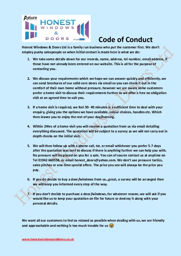 Our Code of Conduct